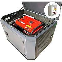 Генератор A-iPower A9000EAX в тихом зимнем кожухе 1200 RAL 7024 + блок автозапуска A-iPower 400 В, 25 А