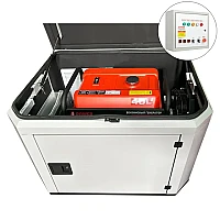 Генератор A-iPower A7000EAX в тихом зимнем кожухе 1200 RAL 7035 + блок автозапуска A-iPower 230В/400В 100А 8 ПИН